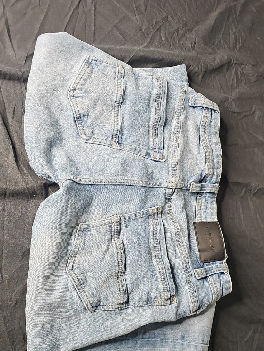 Kenneth Cole Light Wash Slim Jeans - Pale Blue Denim